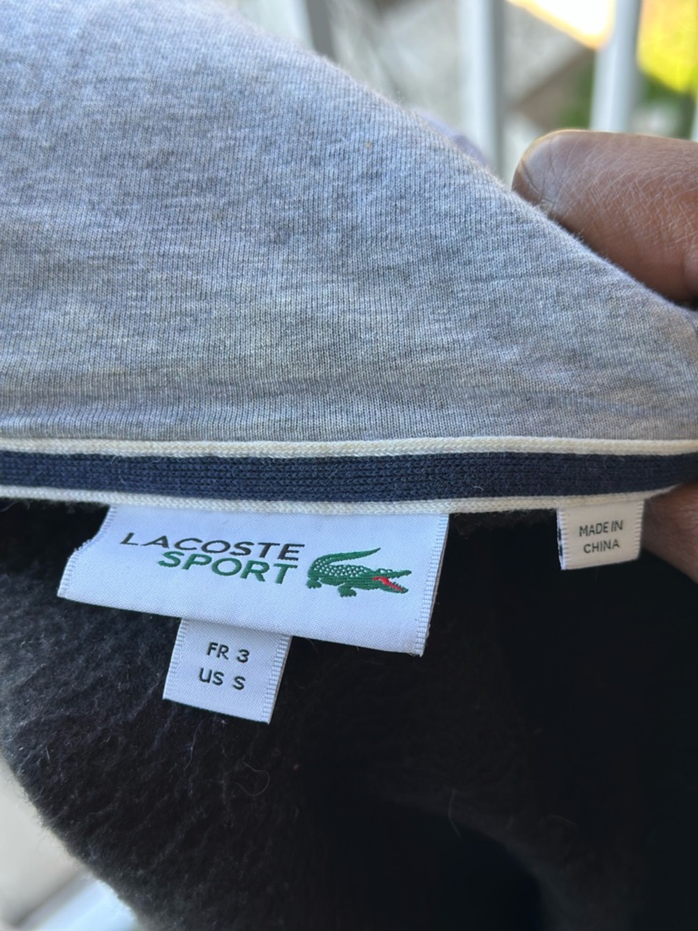 Lacoste Women’s Black Full-Zip Hooded Sweatshirt - Picture 10 of 12